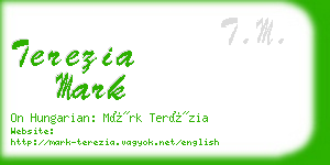 terezia mark business card